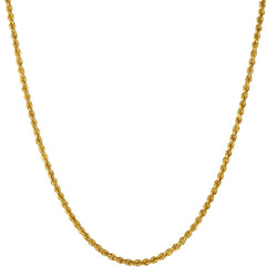 14kt Yellow Gold Rope Chain. 28" (L) .