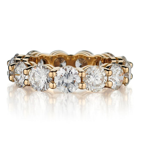 SPARKLER !!18kt yellow gold diamond band. All the way around. 6.20ct Tw