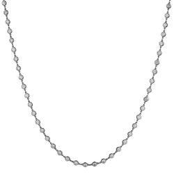 Platinum and diamond necklace featuring 6.00 total carat weight.