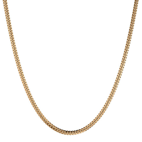 24" Yellow Gold Gold Chain in 14kt. Made in Italy.