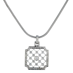 Ladies 14kt Diamond Pendant Necklace