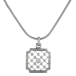Ladies 14kt Diamond Pendant Necklace