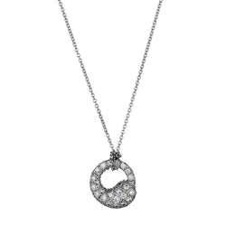 Tiffany & Co "Eternal Circle" Diamond Pave' Pendant. "Elsa Peretti"