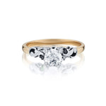 Ladies 18kt &14kt Gold  Diamond Vintage Engagement Ring . 0.60ct European Cut .
