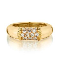 Van Cleef & Arpels Phillipine Ring in 18kt Yellow Gold with Diamonds