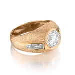 18kt Rose Gold Vintage Diamond Ring . 1.65 Tcw