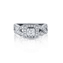 Ladies 14kt White Gold Natural Diamond Ring. 1.22ct Tw