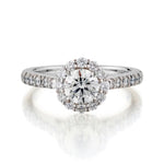 Ladies 18kt White Gold 0.80ct Canadian diamond ring. GIA certificate