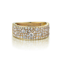 Ladies 18kt Y/G Diamond Band Featuring 1.22ct Tw
