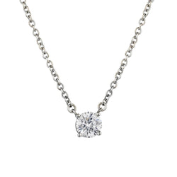 Ladies 14kt W/G Diamond Solitaire Pendant. 0.70 Carat Weight  Brilliant Cut  Diamond.