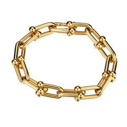 Tiffany & Co "Hardware" Large Link Bracelet. 18kt Yellow Gold