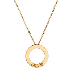 Cartier Love Necklace in 18kt Yellow Gold.