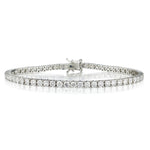 Ladies 14kt W/G Diamond Tennis Bracelet Featuring 5.60ct Tw Brilliant Cut Diamonds