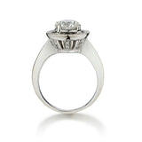 Ladies 18kt White Gold Diamond Ring. 1.50 Brilliant Cut. GIA Certificate