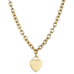 Tiffany & Co Heart Tag Necklace in 18kt Yellow Gold.