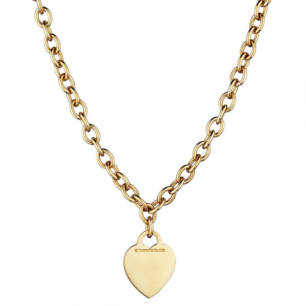 Tiffany Co Heart Tag Necklace in 18kt Yellow – Van Rijk