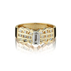 14kt Yellow Gold Diamond Ring. 0.84ct Tw