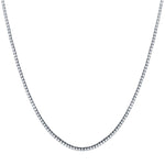 Ladies 14kt W/G Diamond "Tennis Necklace". 8.00 Ctw. 17" in Length