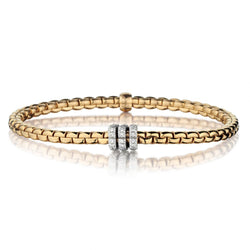 Ladies Fope'  "Eka Collection" Diamond Bracelet. 18kt Rose Gold.