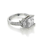 Ladies 18kt White Gold Diamond Ring.  5.05ct Tw