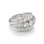 Platinum and Diamond Vintage Ring. 3.00ct Tw. Circa 1950.