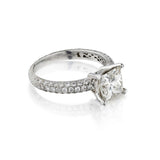 Ladies 18kt W/G Diamond Ring. 1.86ct Princess Cut Diamond