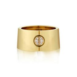 Cartier  "Love Collection" 10mm Band in 18kt Y/G. Size 53