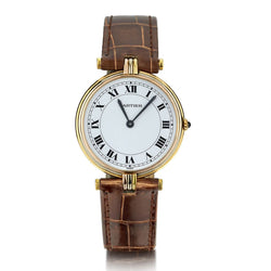 Cartier Ladies Tri-Colour Paris Vendome Quartz White Dial Watch