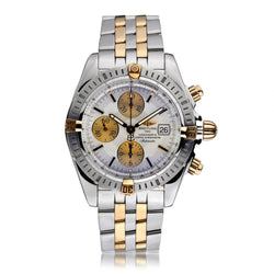 Breitling Chronomat Evolution Two-Tone Cream Dial Watch