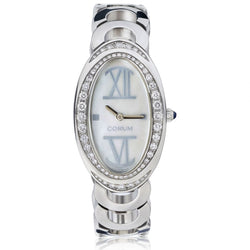 Corum Ovale Stainless Steel, Diamond And Mother-Of-Pearl Watch