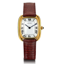 Cartier 18KT Yellow Gold Unisex Faberge Tonneau Watch