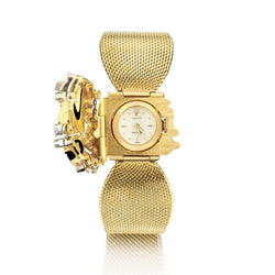 Rolex 18KT Yellow Gold And Diamond Vintage Watch Bracelet