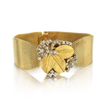 Rolex 18KT Yellow Gold And Diamond Vintage Watch Bracelet