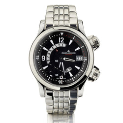 JLC Stainless Steel Master Compresser Dualmatic GMT Watch