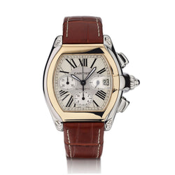Cartier Roadster XL Chronograph 2-Tone 43MM Watch. Ref:2618