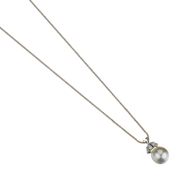 12.5MM South Sea Pearl And Diamond White Gold Pendant Necklace