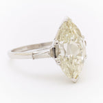 5.90 Carat Marquise Cut Diamond Ring With Sidestones