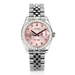 Rolex Oyster Perpetual Lady's Datejust Floral Diamond Watch