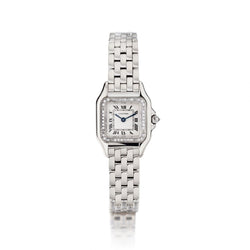 Cartier White Gold And Factory Diamond Bezel Panthere Watch