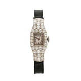 Ellis Birks Art-Deco Platinum And Diamond Watch