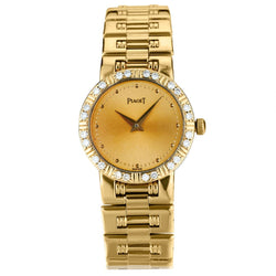 PIAGET DANCER Ladies in 18kt Yellow Gold with Diamonds.