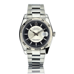 Rolex Oyster Perpetual Datejust Tuxedo Dial 36MM S/S Watch