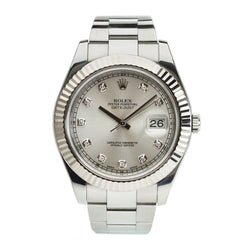 Rolex Oyster Perpetual Datejust II Diamond Dial Watch