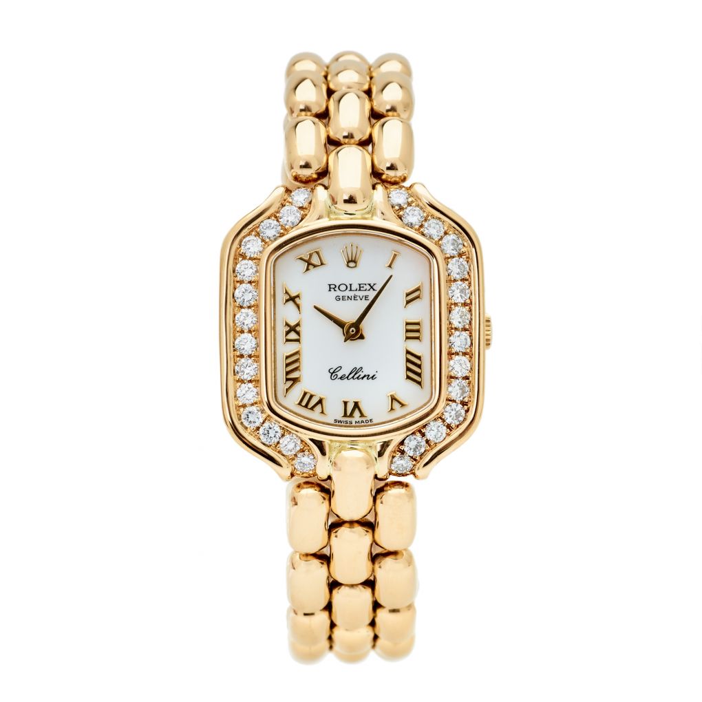 Rolex Cellini 18KT Yellow Gold Factory Diamond 5185 Watch  display picture 1