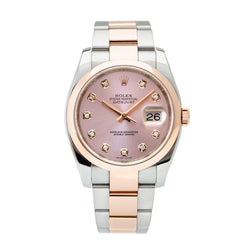Rolex Oyster Perpetual Datejust 2-Tone Diamond Watch