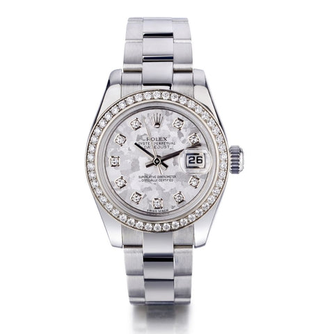 Rolex Oyster Perpetual Datejust 26MM MOP Diamond Meteorite Watch
