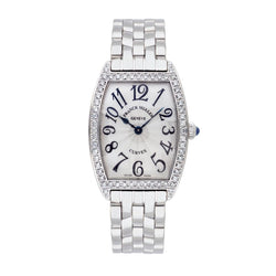 Franck Muller Curvex Stainless Steel And Diamond Watch