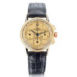 Cartier Universal Geneve 18KT Rose Gold Ultra Rare Compax 40's Watch