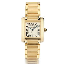 Cartier Yellow Gold Tank Francais Large Automatic Watch