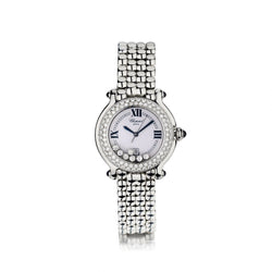 Chopard Ladies White Gold And S/S Happy Sport Diamond 32MM Watch